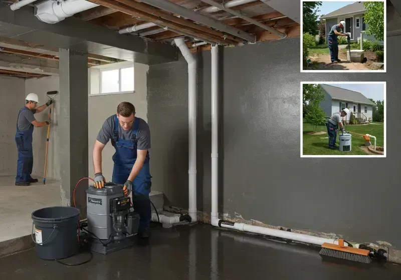 Basement Waterproofing and Flood Prevention process in Topeka, IN